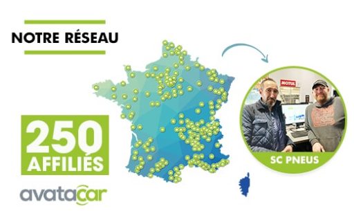 Cap des 250 affiliés Avatacar